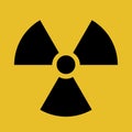 Radioactive contamination symbol vector illustration. Royalty Free Stock Photo